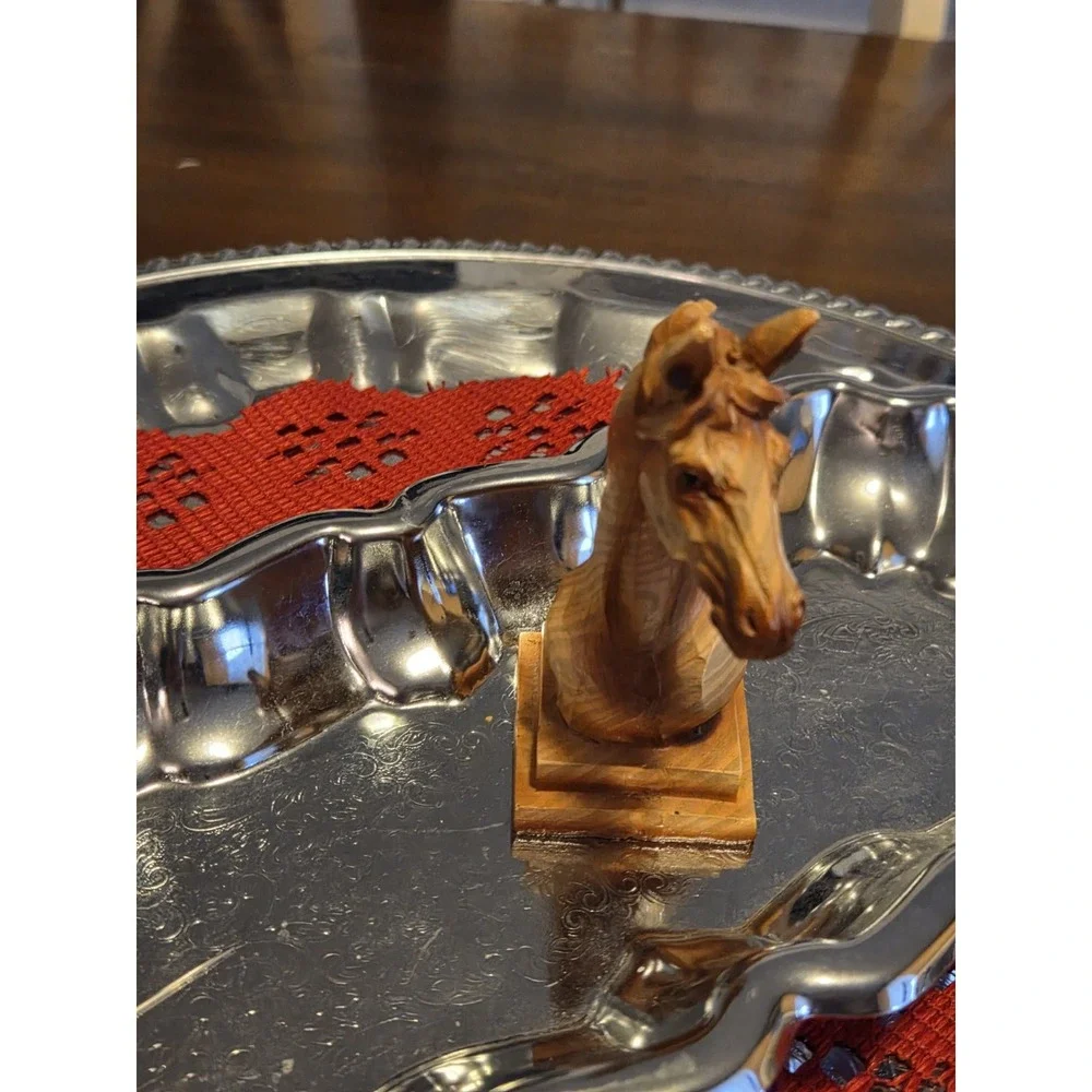 Slifka Sales Co. Small Horse Head Bust, Faux Cedar, Equestrian